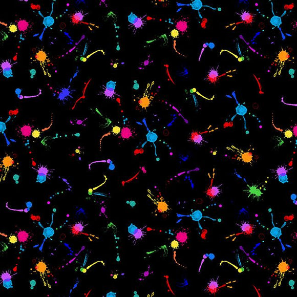 Timeless Treasures Dots CD3824-Painted Splash Dots